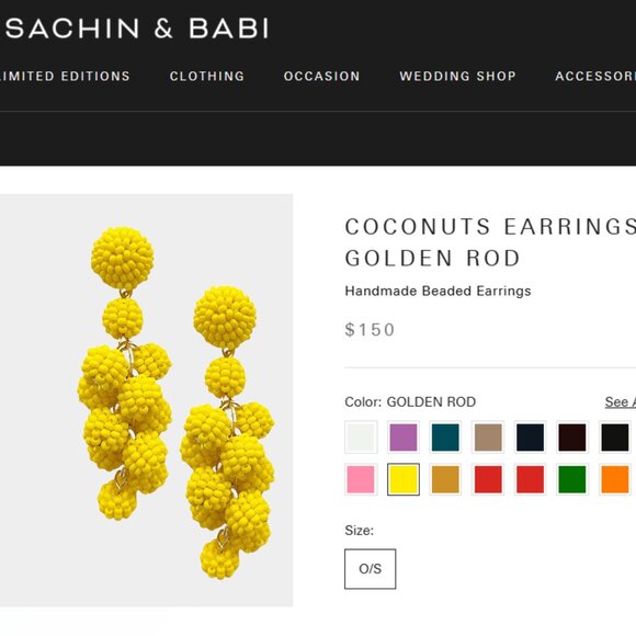Handmade India Seed Beaded Ball Coconut Dangle Earrings - 5 Colors - NEW - #Fall - Picture 2 of 12